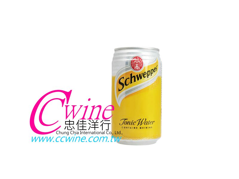 SCHWEPPES TONIC WATER (CAN) 350ML *24 ΨqT () 330ML x 24