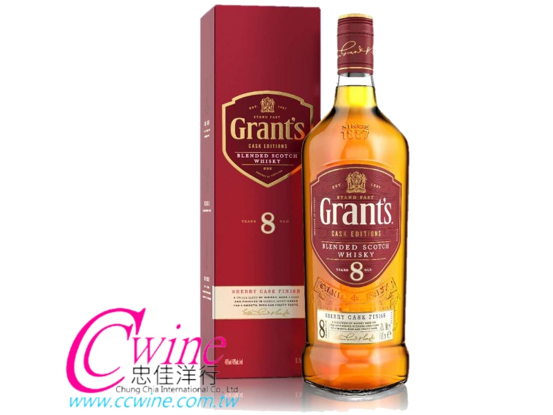 Grant's Blended Scotch Whisky 8YO8~¤h 1c/12~ NT$4,000