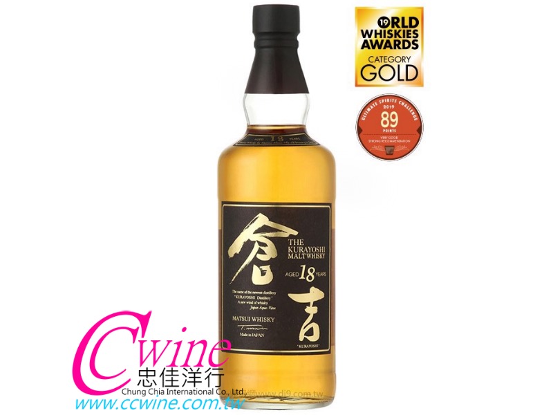 Kurayoshi 18 Years PureMalt WhiskyܦN18~³¤h