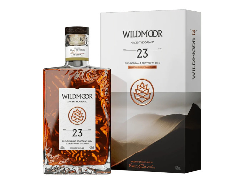 Wildmoor Ancient Moorland 23Y Oloroso Sherry Cask Finish Blended Malt Scotch Whisky  } 23~ ANCIENT MOORLAND 